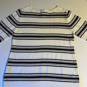 East‎ 5th Street Woman Large  Striped Knit Sweater Top Long Sleeve Working Girl